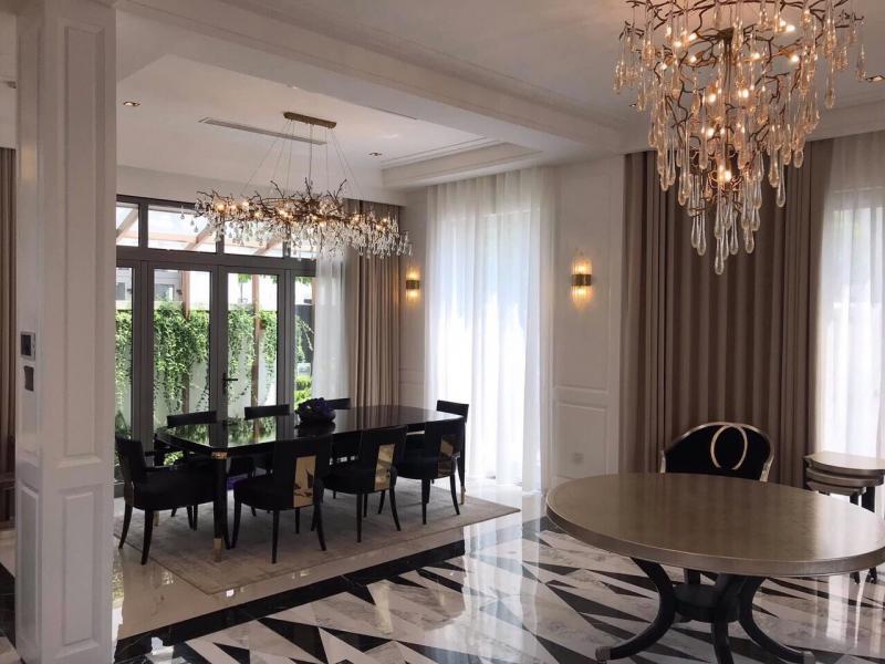 Rèm vải phòng khách sang trọng 