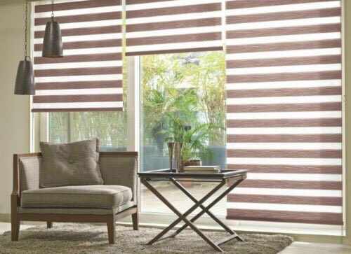 Rèm cầu vồng phòng khách chắn sáng 